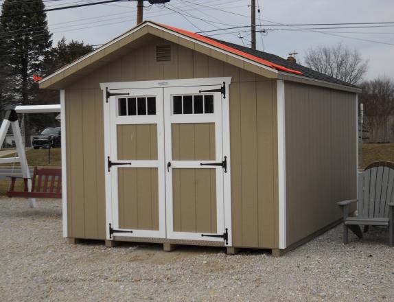 10'x14' Economy Peak Front  w/ Transom Windows 