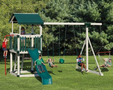 B55-7 Busy base camp swing set