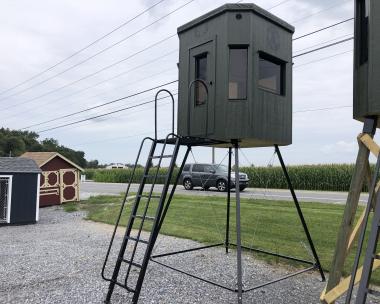 Et-6x6 Octagon blind with Extendabled metal stand kit