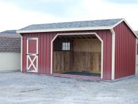 10x20 Run In Barn with Tack Room