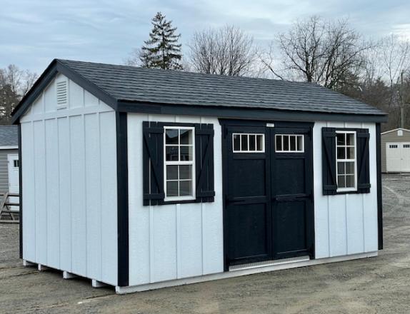 10 x 16 Peak Style Shed Side Entry - LP Board n Batten 