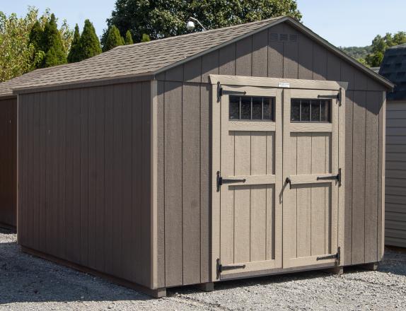 10x12 Madison Series (Economy) Peak Storage Shed with Windows