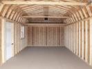 12x28 One-Car Portable Garage Interior with Loft