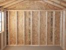 10x12 Vinyl Peak Storage Shed Interior